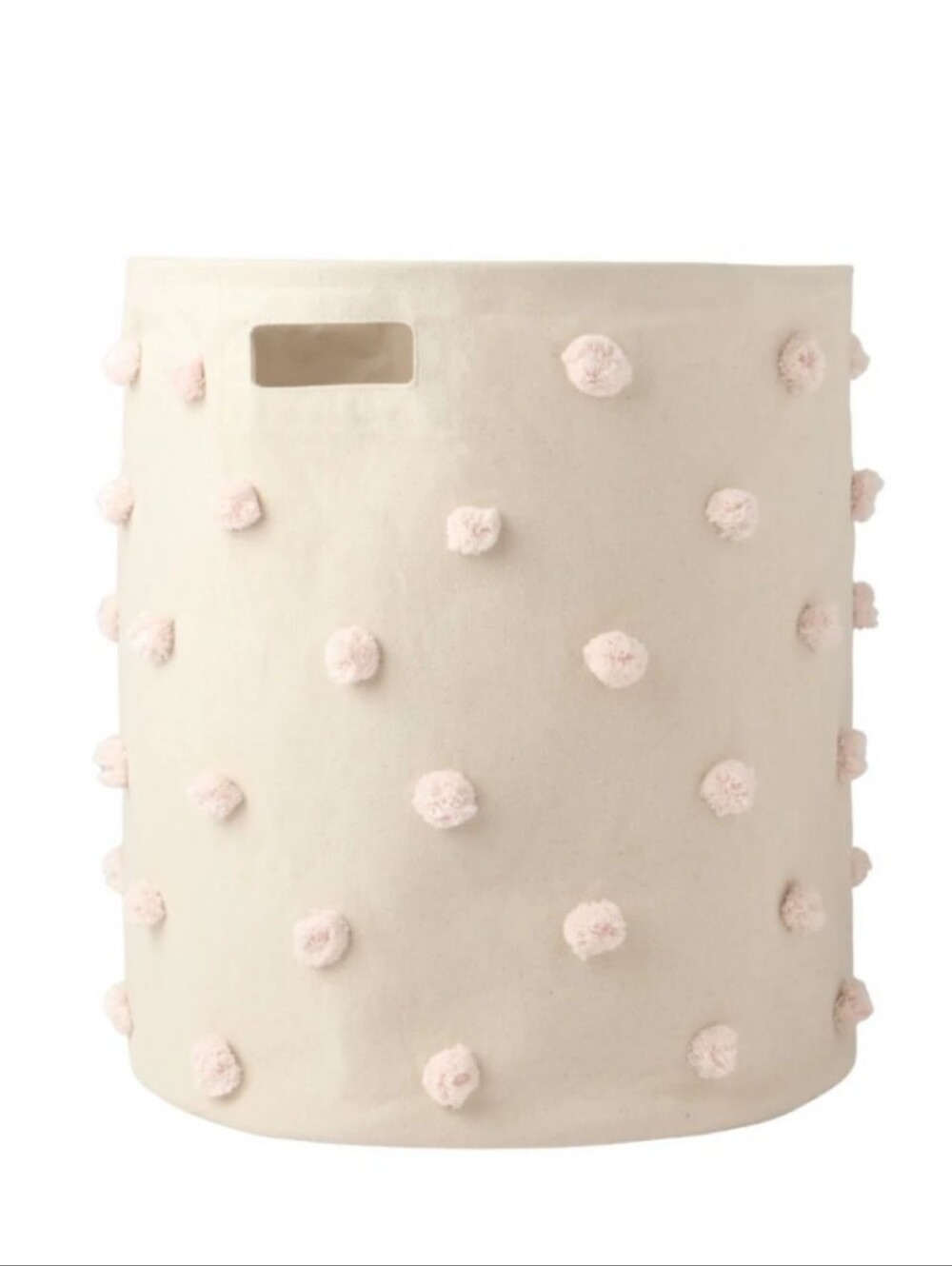 new PEHR pom pom canvas hamper